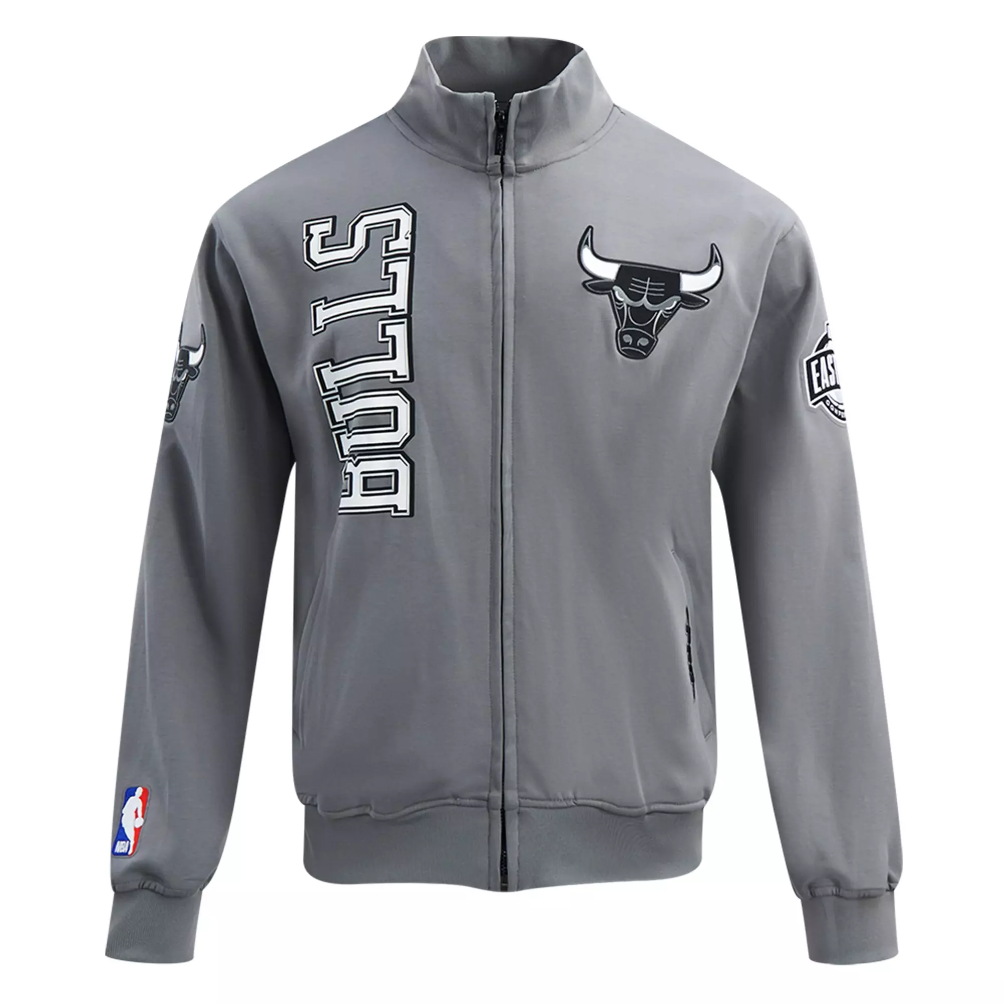 Pro Standard Chicago Bulls Grey Pack Track Jacket-Grey
